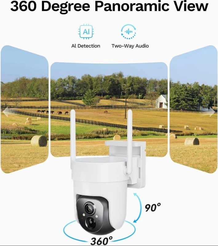 LongPlus No Wifi Security Camera 4G LTE Cellular Security Camera with SIM Card gallery