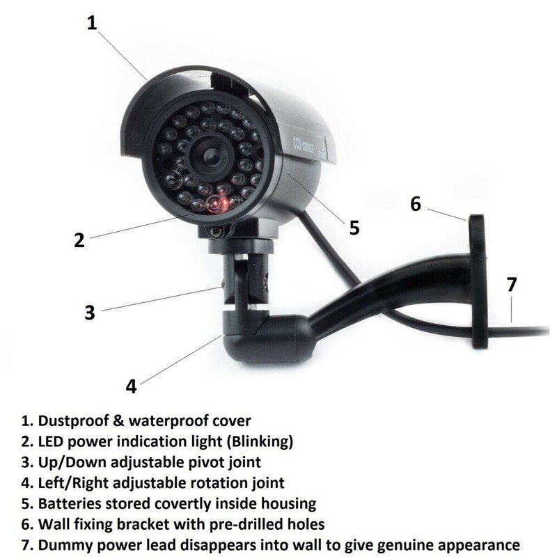 CCTV False Outdoor Wireless Camera Fake Dummy Security Waterproof Camera IR LED gallery