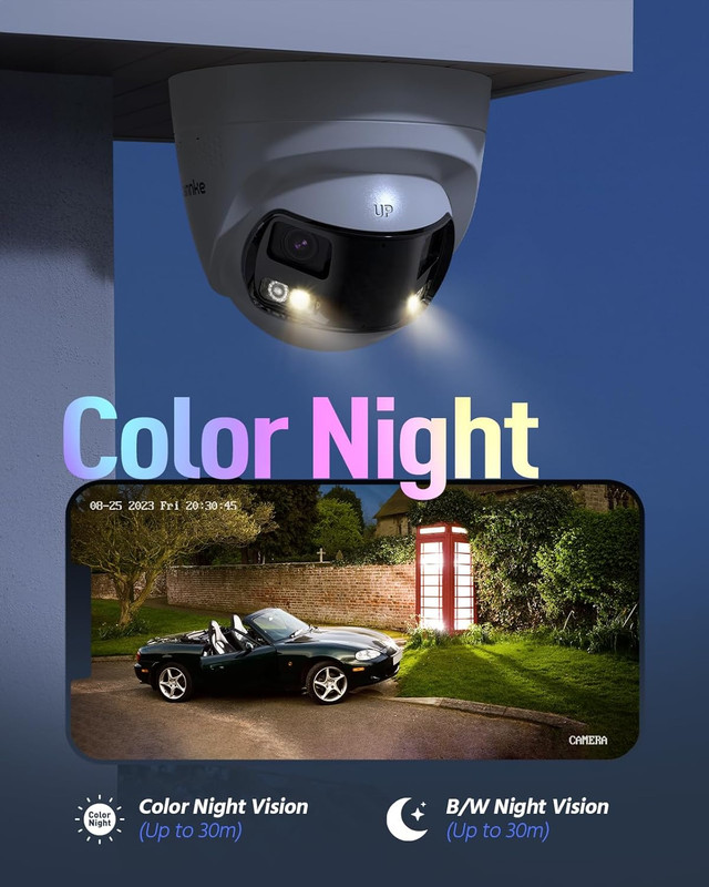 FCD800 Poe Security Camera Outdoor with Dual Lens 180° Filed of View, 8MP IP Sur gallery