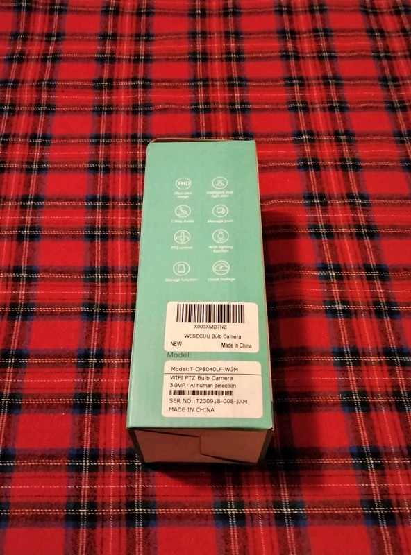 WiFi bulb Smart Camera with box open never used gallery
