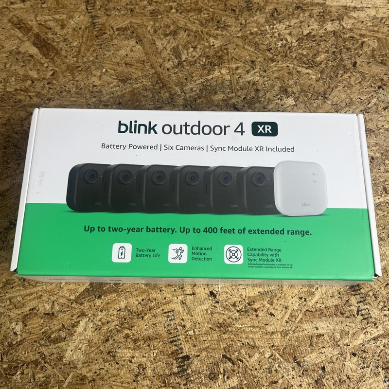 Blink Security Cameras 6 Camera Set Outdoor 4 XR with Sync Module HD Wireless