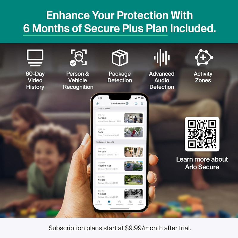 2K Essential Security Camera (2025) + 6-Month Secure Plus Plan - 2 Pack gallery
