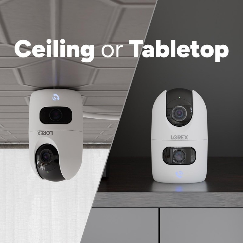Connect [New APP] 2K Indoor Dual Lens Wi-Fi 6 Camera | 360° Pan-Tilt | Person... gallery