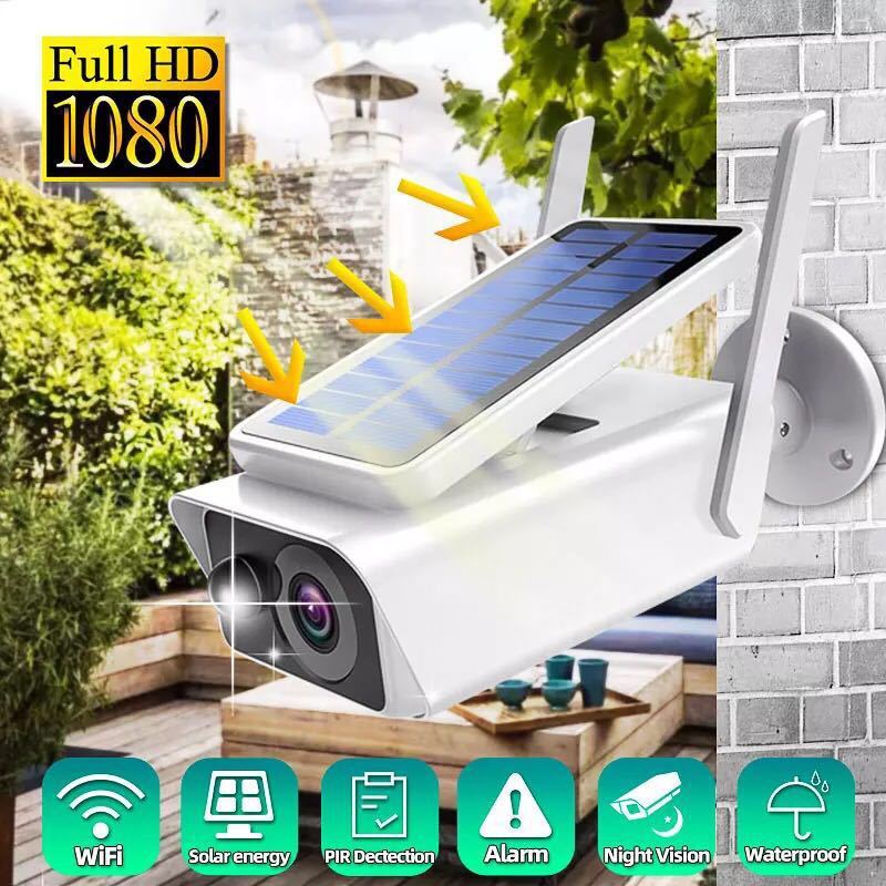 Outdoor 1080P HD Solar Power Security Camera Wireless WiFi IP Night Vision Cam gallery