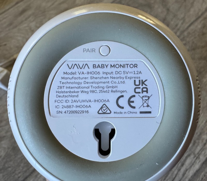 VAVA Baby Monitor Baby Monitor VA-IH006 Cameras and Charging Cords gallery