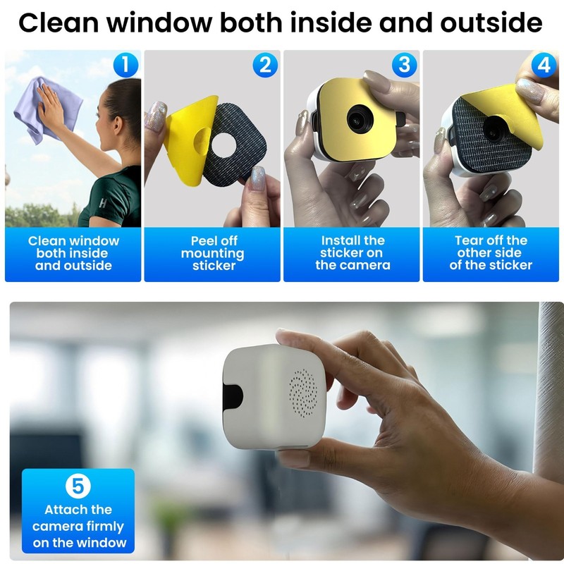 2K Indoor Security Camera with 32GB Card, WiFi, AI Night Vision, Motion Detectio gallery