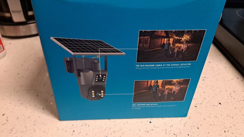 AC2491 Wi-Fi IP Outdoor Surveillance Camera w/ Solar Panel 1080p Cloud Blue gallery