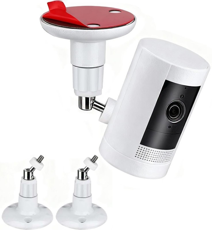 Adhesive Camera Mount 360° Adjustable for Ring Stick Up Cam – Indoor/Outdoor Use