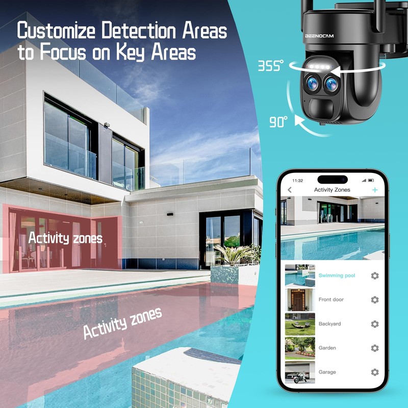 Camara Solar De Lente Dual Y Wifi Seis Với Vision Nocturna A Color Lujo gallery