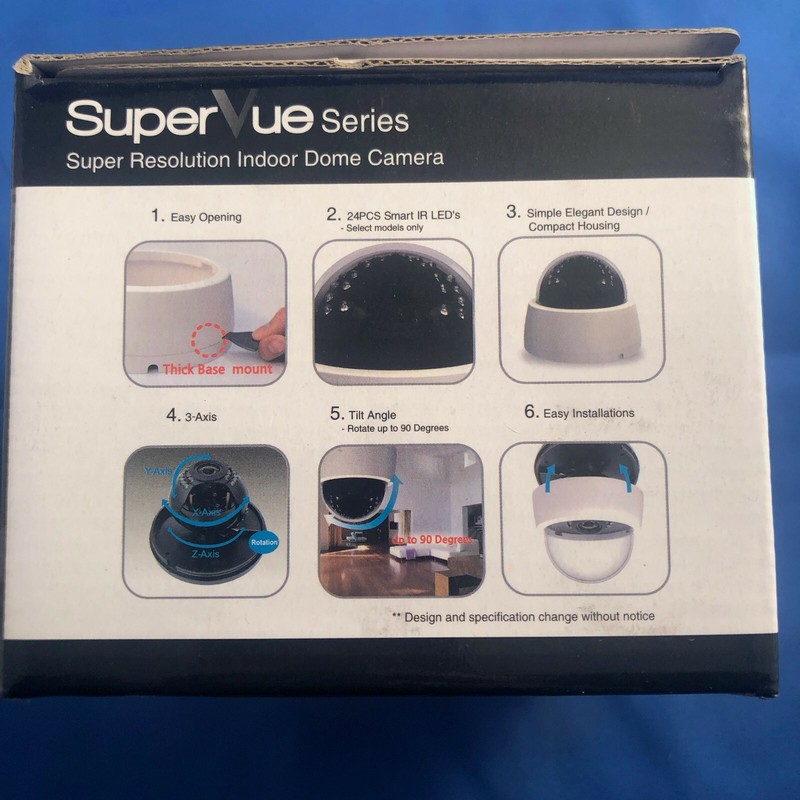Versiton DSN-F301 SuperView 3.6mm Indoor IP Dome Security Camera 960H 700TVL gallery
