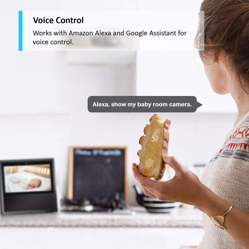 Tilt Smart Security Camera, Indoor CCTV, 360° Rotational Views, Alexa & Google gallery