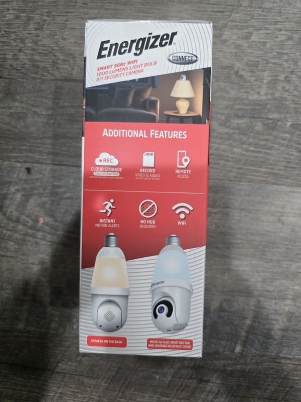 🔥Energizer Smart 2K Light Bulb Security Camera 💡📷 gallery