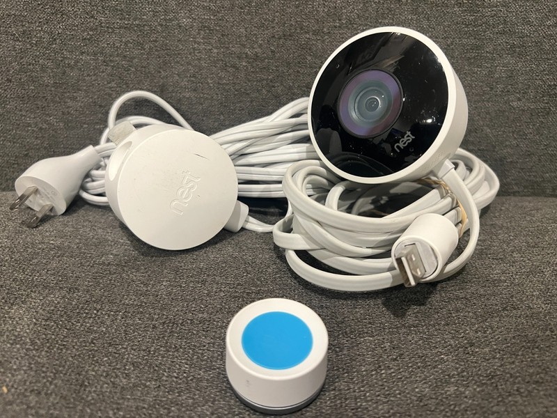 Google Nest Cam (Wired) Indoor/Outdoor Security Camera - Model A0033