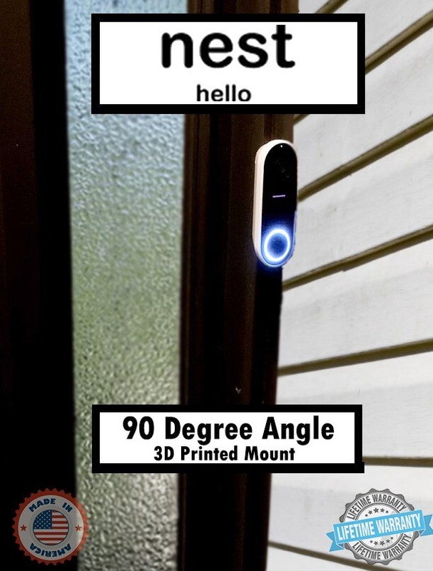 90 Degree Nest Hello Angle Wedge – Made in USA – (NEST DOORBELL IS NOT INCLUDED)
