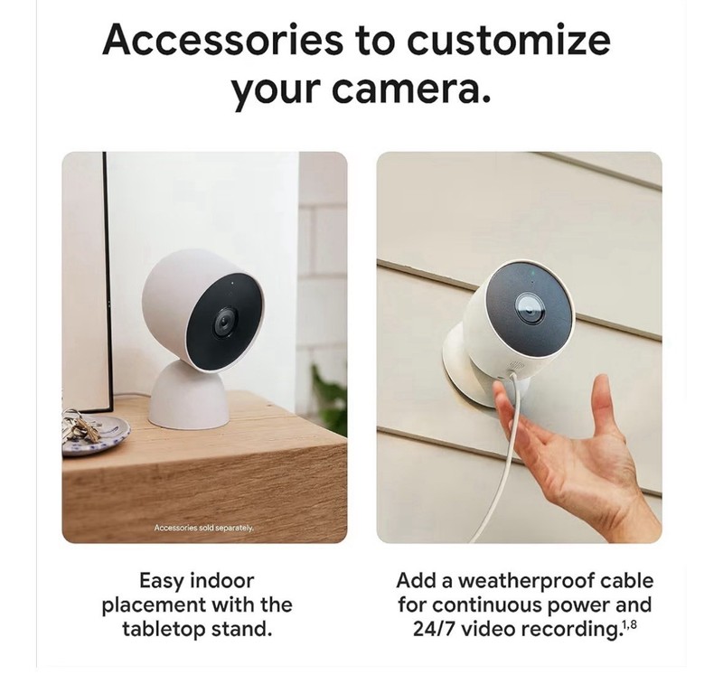 New in Box - Set of 6 Google Nest Cam Outdoor or Indoor 2nd Gen gallery