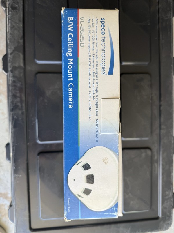 Speco Technologies VL-262SD - Smoke Detector Shape Camera black/white