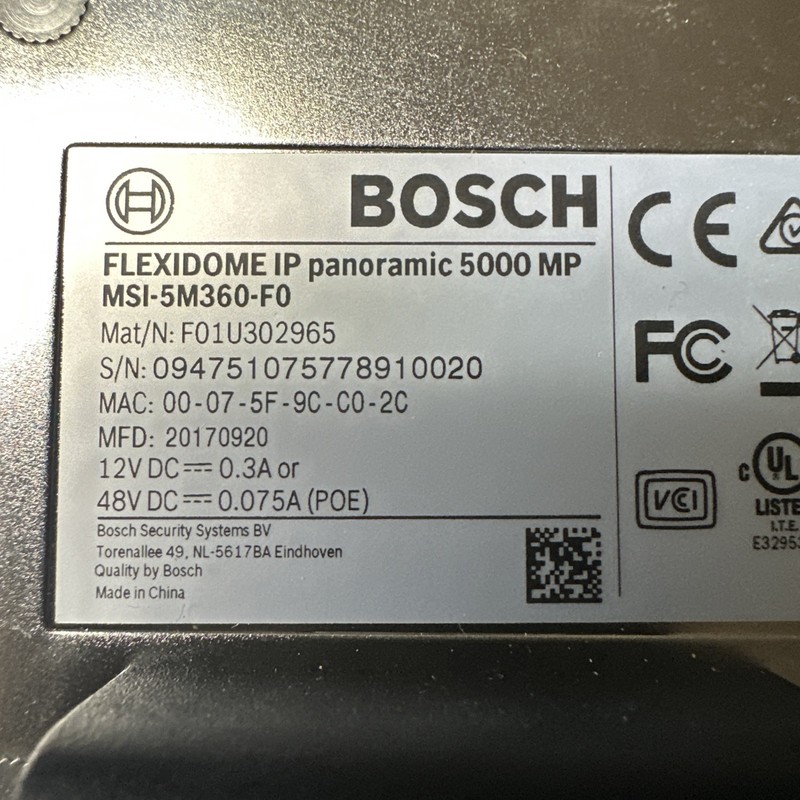 Bosch Flexidome IP Micro 5000 IP Outdoor Dome Camera gallery