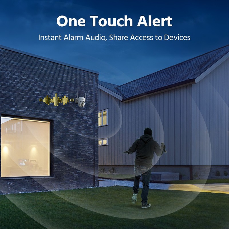 ANNKE 4MP Wireless Solar Powered Security Camera System PT AI Color Night w/64GB gallery