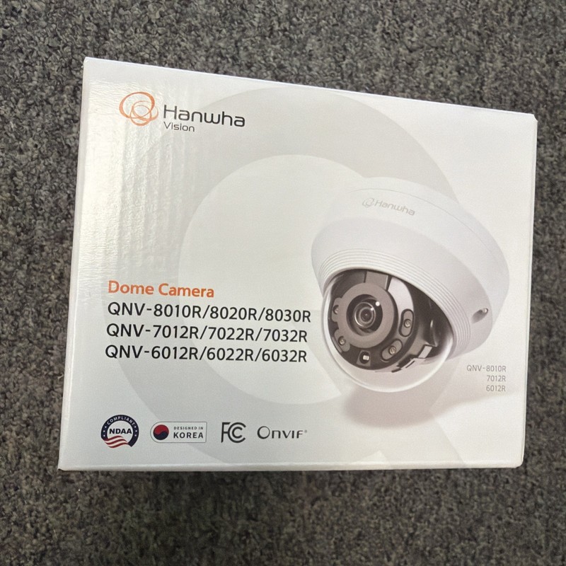 NEW Hanwha Vision QNV-7012R Wisenet Q 4MP IR Outdoor Network Dome IP Camera PoE