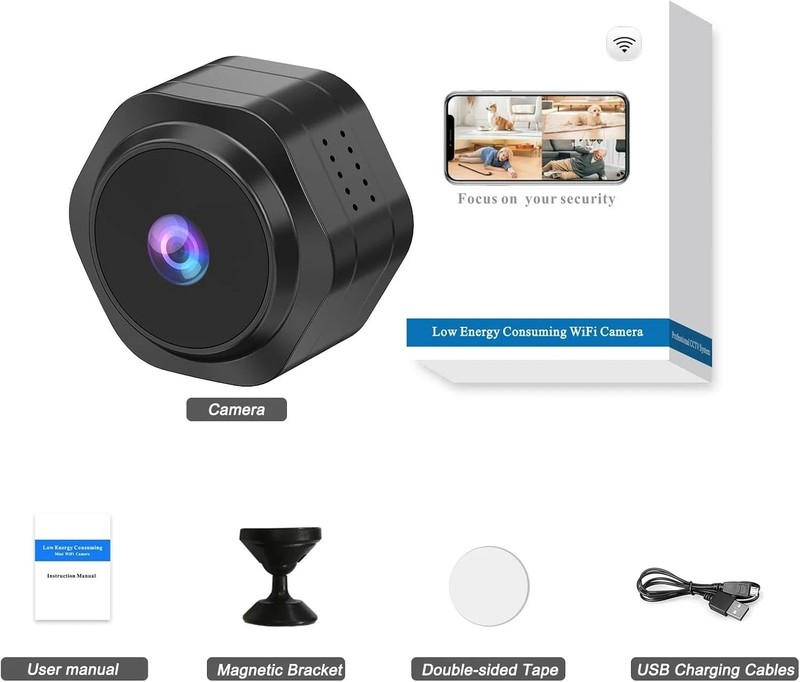 Mini Camara Pequeña Spy De Seguridad Espia Vigilancia Para Casa y Coche 1080P HD gallery