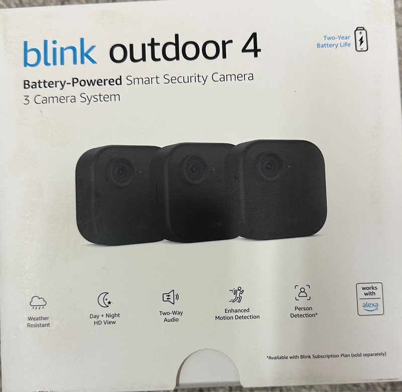Blink Outdoor 4 (4th Gen) Wire-free Smart Security Camera – 6 cameras (3+3 set)