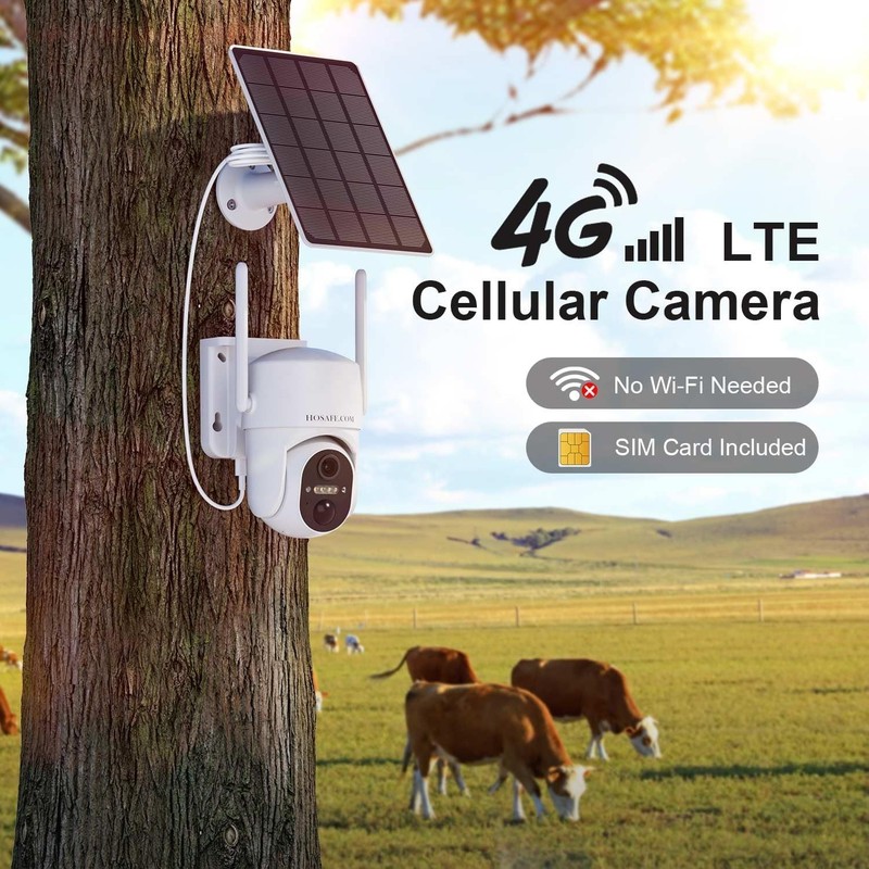 4G LTE Solar-Powered Outdoor Camera with 2K HD & 360° PTZ for Enhanced Security gallery