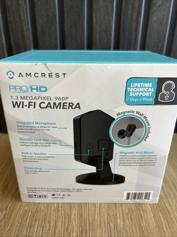 Amcrest ProHD Wi-Fi Security Camera 1.3 MegaPixel 960P Wireless IPM-HX1B Indoor gallery