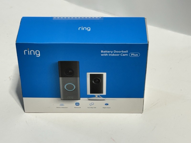 Ring Battery Doorbell 2nd Gen (newest model) Retinal 2K + Indoor Cam Plus