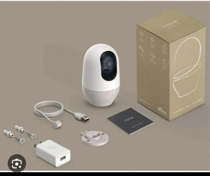 Nooie Cam 360 1080p Full HD Indoor Wi-Fi Smart 360° Pan Baby Monitor Security