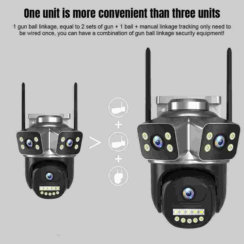 Camara De Seguridad 6MP Wifi Inalambricas Para Casa y Exterior Con Audio Video gallery