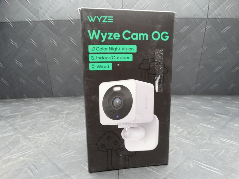 Wyze Cam OG, Wired Indoor/Outdoor 1080p HD Smart Home Security Camera WYZECGSD