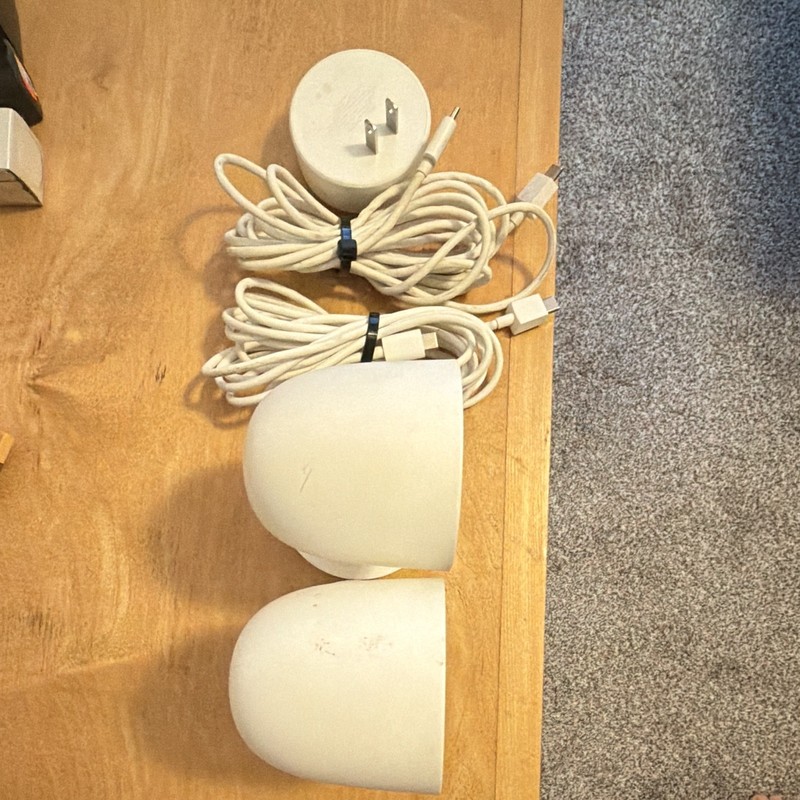 Nest Cam Indoor Wired 1080p Wi-Fi IP Security Cameras, Audio, White (2) gallery