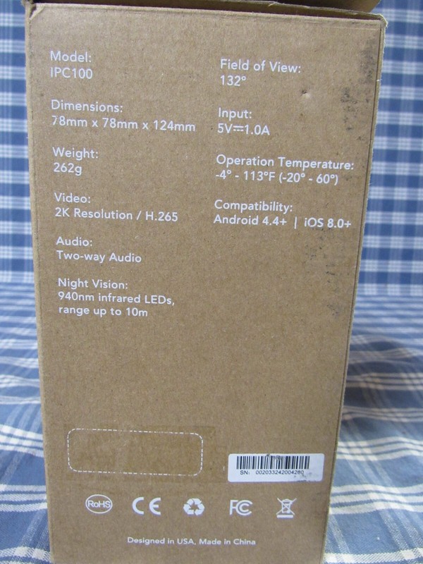 Nooie 360 Cam 2 Open Box Item (Store Display) FAST FREE PRIORITY MAIL SHIPPING gallery