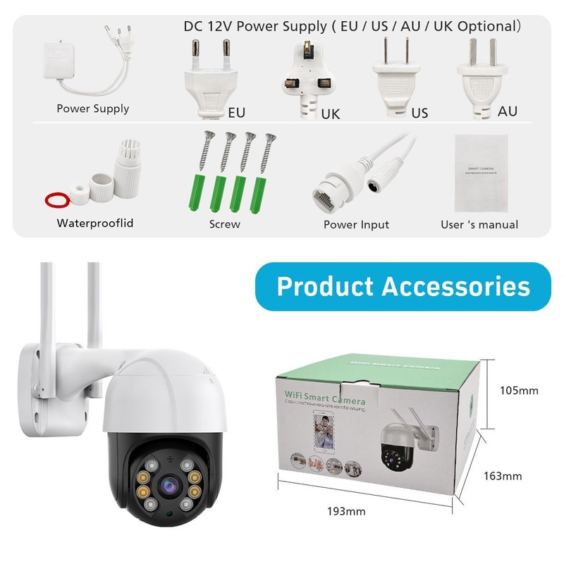Smart Wifi Camera Human Detection Digital Zoom Wireless Iptv Security Protection gallery