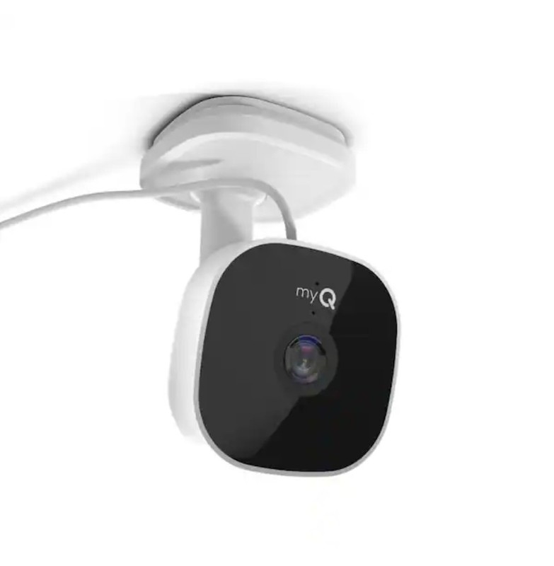 myQ - Smart Garage Security Camera - HD 1080p - Indoor Wi Fi - White OPEN BOX. gallery