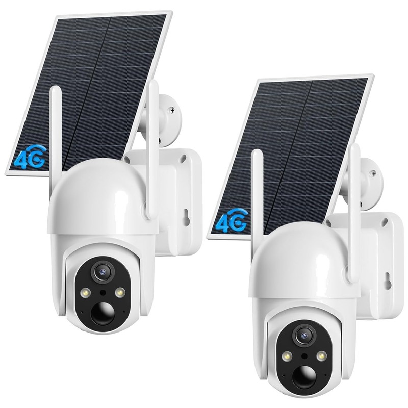 Outdoor Farm Security Cameras, 2K Night Vision – 2 Pack