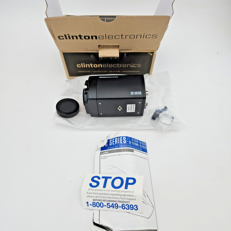 Clinton Electronics CE-CC115 1,000 TVL Analog CCTV Box Security Camera Open Box gallery