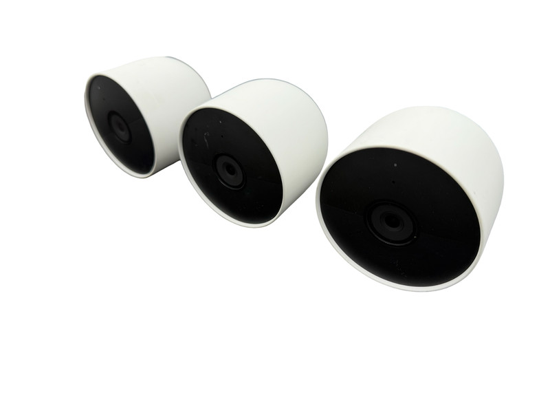 Google Nest 1080p Indoor/Outdoor Battery-Operated Security Camera 2nd Gen 3PK UD