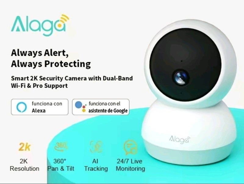 [APP:CareCam Pro) Cloud storage Alaga Wi-Fi 6,Security camera 3MP Al 2K 2.4G/5G gallery