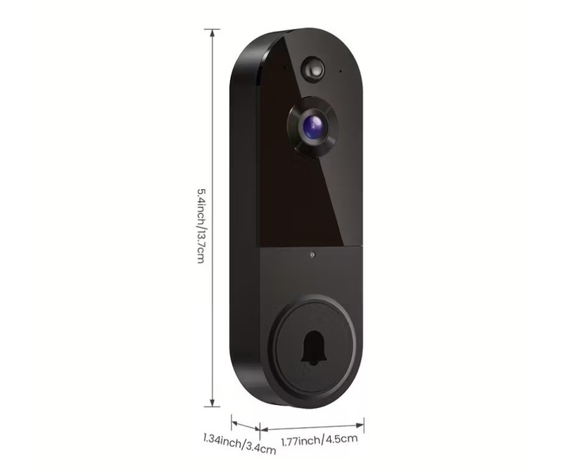 Smart WiFi Video Doorbell Battery Powered Camera with Panoramic PTZ, Auto Track gallery