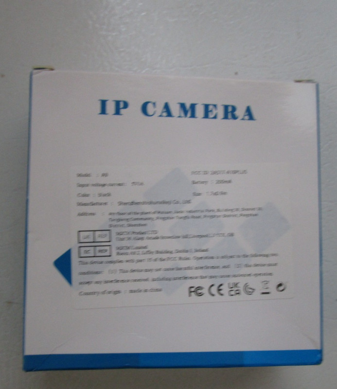 New IP Camera Model A9 Black Battery 200mA Size 1.7 x 0.9 in gallery