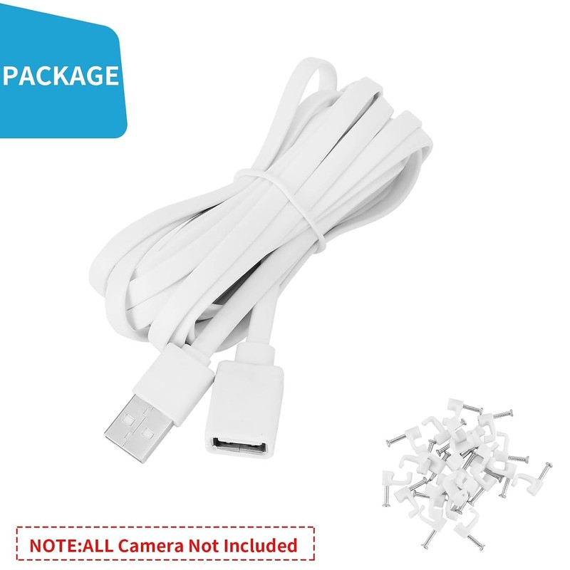 20Ft/6M USB Extension Cable Compatible with WYZE Cam V3/V4/V2,Wyze Cam OG, Pa... gallery