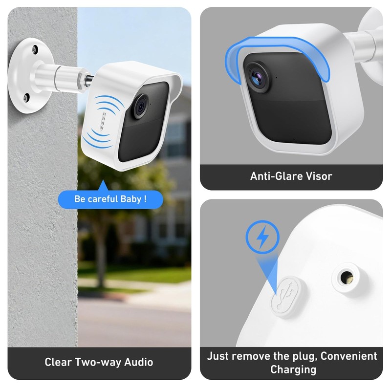 Blink Outdoor Camera Wall Mount Compatible with 2K+ & 4th Gen,3 Pack Weatherp... gallery