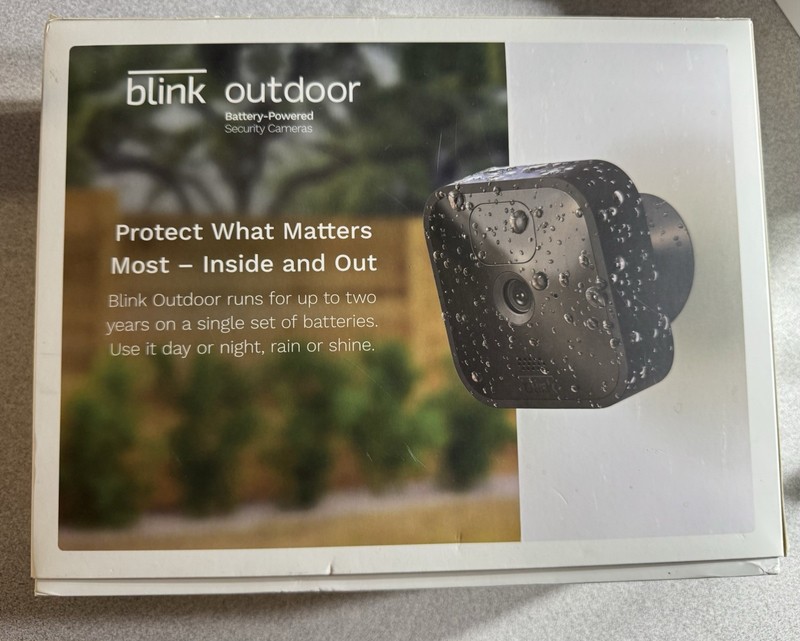 Blink Outdoor Cameras Set Of 4 Cam USED. Synk Module Brand New Mounting Incl gallery