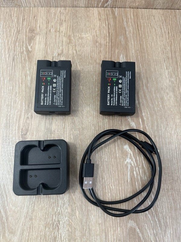 6040mAh Replacement Battery & Charger Station Ring Doorbell ….. 2 pack