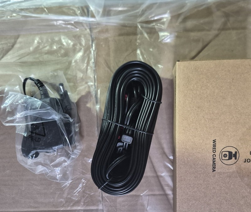 Wired IP/Network Surveillance Camera Indoor/Outdoor Color White/Black w/ Adapter
