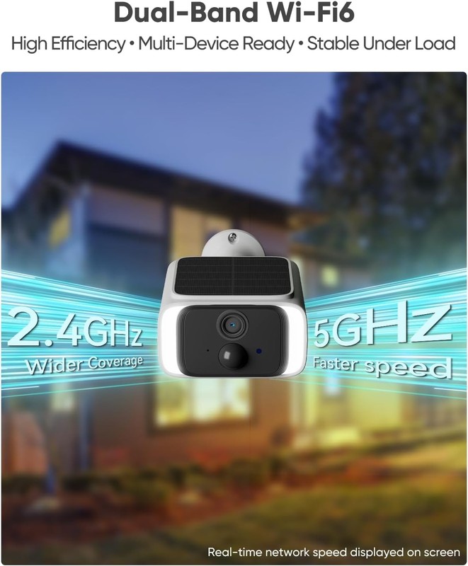 blurams 4MP Solar Security Camera Wireless Outdoor Dual-Band WiFi 6 gallery