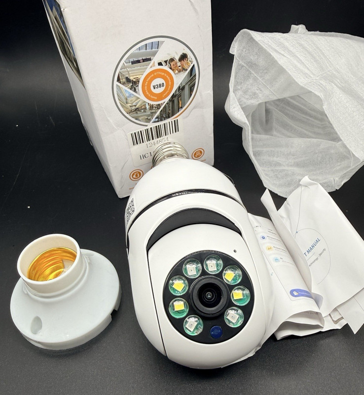 Wifi Smart Net Camera V380 Pro, Works w/ Apple & Android, New Open Box- Untested gallery