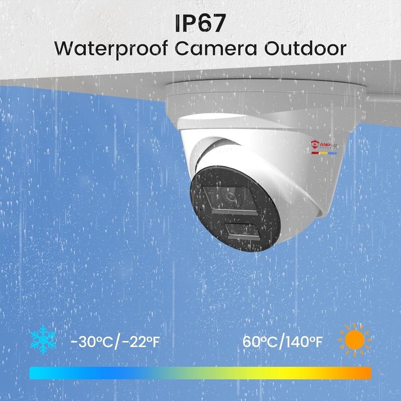 Anpviz 2PCS 8MP PoE IP Camera Outdoor Human/Vehicle Detection Smart Dual Light gallery