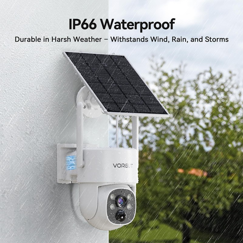 Solar Security Cameras Wireless Outdoor with 10'' Monitor, 4pcs 2K Solar Powe... gallery